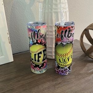 NEW “Softball Life” tumblers 🥎